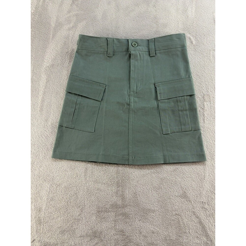 Btween Skirt Girls Size 10 Green Pockets